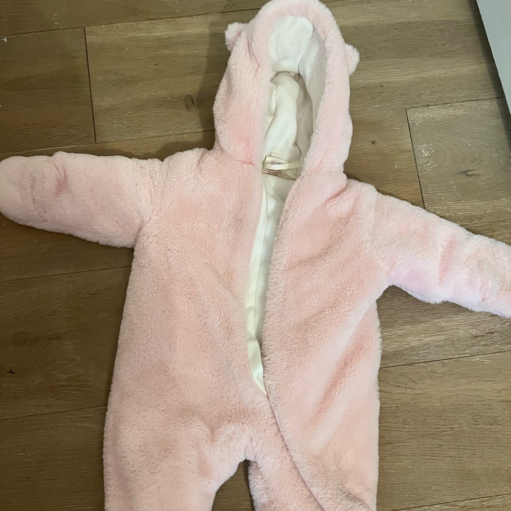 Super soft unicorn overall jacket baby